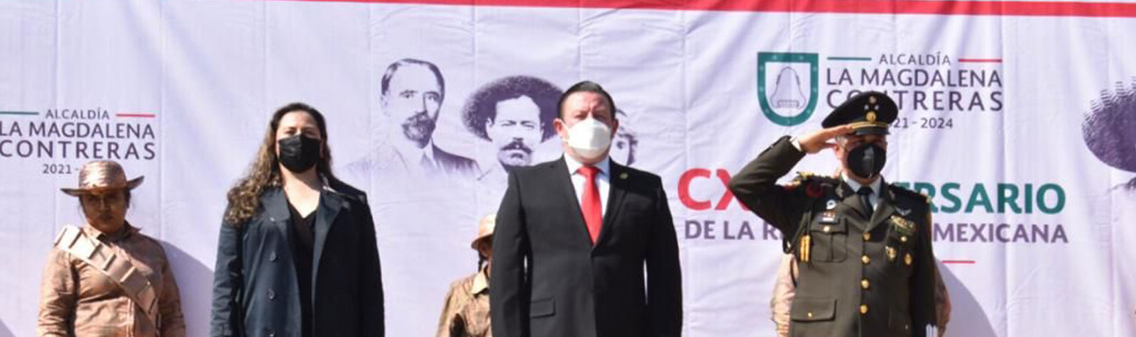 Se conmemora el 111 aniversario de la Revolución Mexicana en La Magdalena Contreras