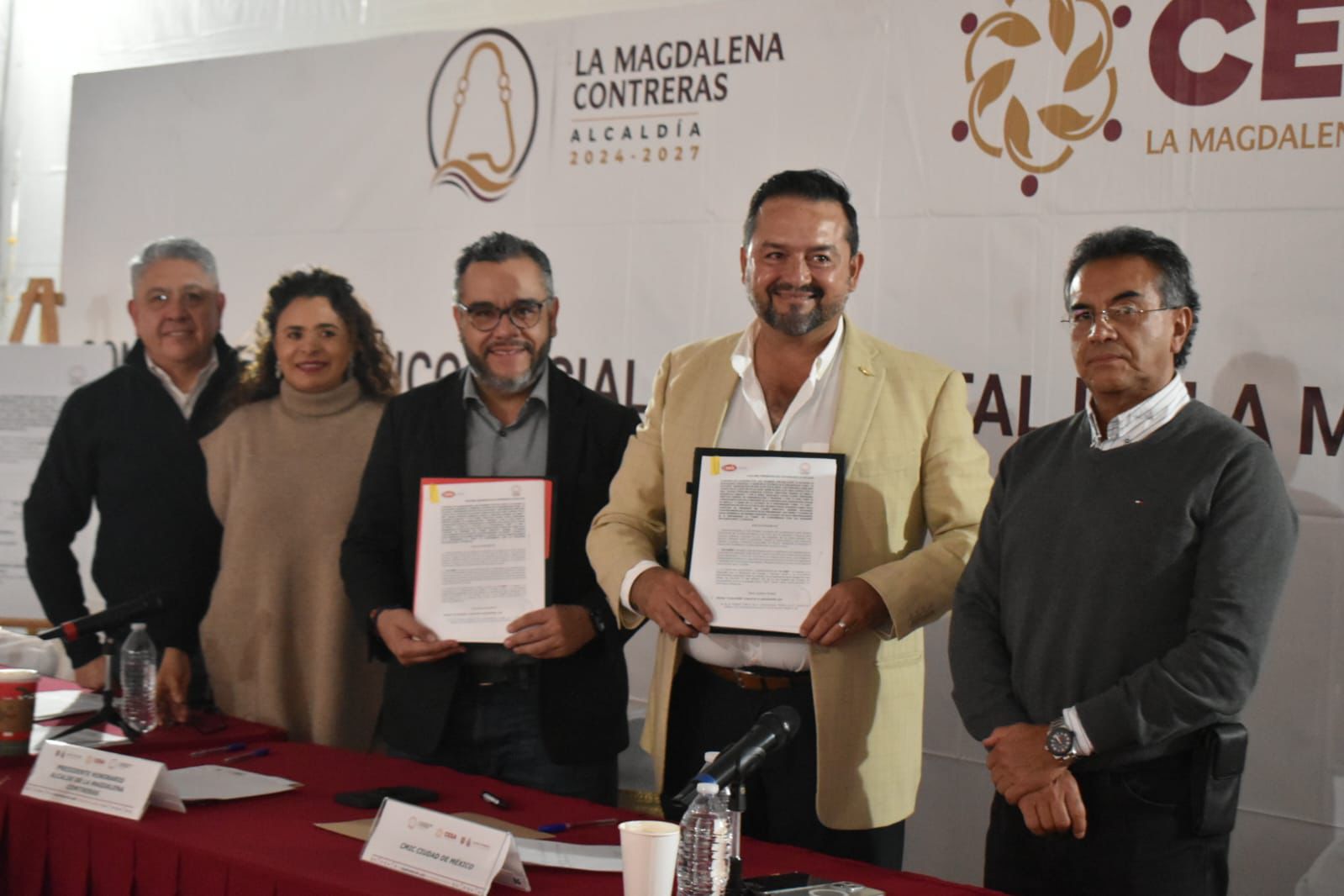 Consejo Económico Social y Ambiental de La Magdalena Contreras lanza Plan Integral para mejorar la movilidad y firma convenio con la CMIC para garantizar obras transparentes y de calidad